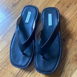 Saks 5th Avenue Leather Thong Sandals